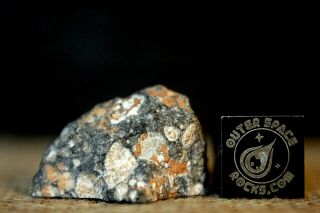 NWA 11266 Lunar Feldspathic Regolith Breccia Meteorite 4.  5 grams from the Moon 2