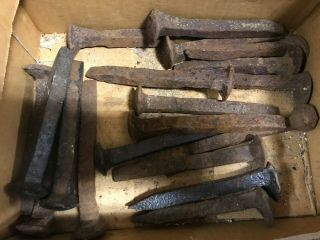 Old Railroad Spikes,  Solid Heavy Metal Crafts Welding