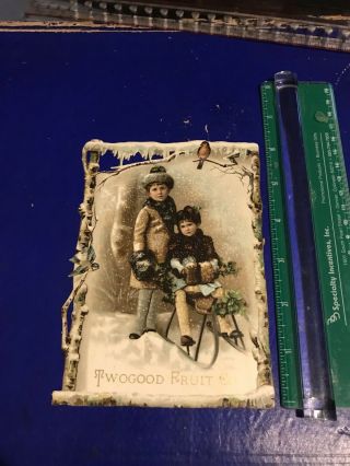 Victorian Scrapbook Card Children