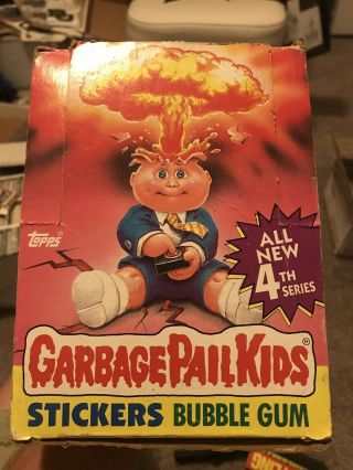 1986 Topps Garbage Pail Kids 4th Series Wax Pack Box 48 Packs
