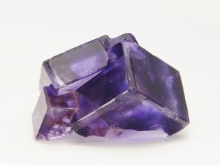 Gemmy Purple Fluorite Crystals Group From Llamas Quarry,  Duyos - Spain