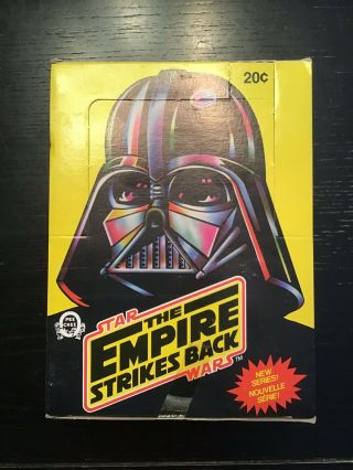 1983 O Pee Chee The Empire Strikes Back Series 3 Full Wax Box Star Wars