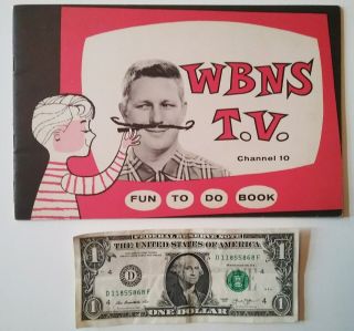 " Wbns Tv Columbus Ohio " Local 1956 Channel 10 Childrens Premium Book Superman