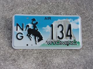Wyoming Air National Guard License Plate 134