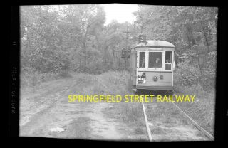 Springfield Street Railway Co Negative Car 507 On Private Right Away 1939