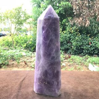 4495g Natural Amethyst Crystal Obelisk Quartz Wand Point Healing