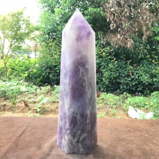 4427g Natural Amethyst Crystal Obelisk Quartz Wand Point Healing