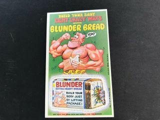1969 Topps Wacky Ads Packages 7 Blunder