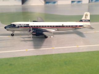 Delta Airlines Dc - 7 N4875c 1/400 Scale Airplane Model Aeroclassics