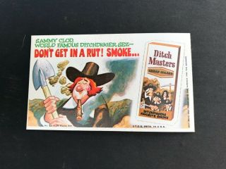 1969 Topps Wacky Ads Packages 22 Ditch Masters
