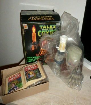 Vintage Tales From The Crypt Cryptkeeper Light Up Candelabra 96 Trendmasters