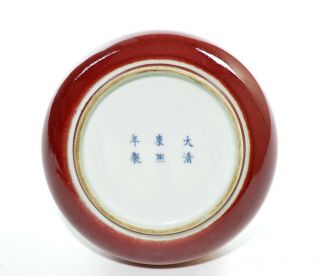 A Chinese Copper - Red Porcelain Brush Washer 3