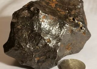 UNKNOWN FALL 897 GRAM IRON METEORITE (reviewed and authenticated) 9