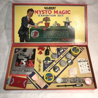 Gilbert Mysto Magic No.  1 1938 Puzzle Package Pressman Toy Party Parlor Game