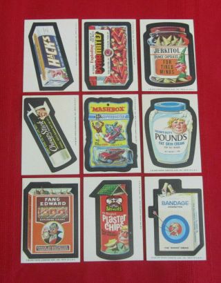 1975 Wacky Packages 15th Series White Back Set @@ @@ Gorgeous Set