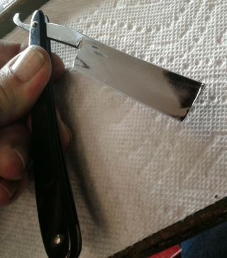 Vintage Cosmo Improved Eagle Straight Razor 6/8 " Etched Shave Ready