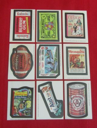 1975 Wacky Packages 14th Series White Back Set @@ @@ Gorgeous Set