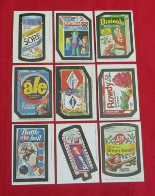 1975 Wacky Packages 13th Series Tan Back Set @@ @@ Gorgeous Set