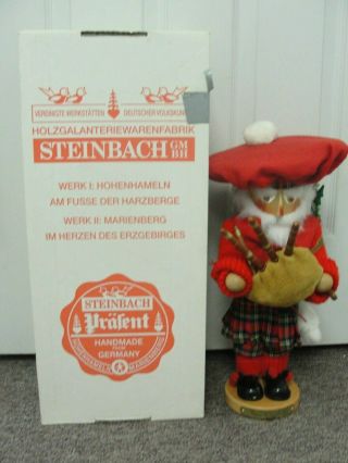 Signed Steinbach Nutcracker,  Scottish Santa,  S1829,  And Complete W/ Box