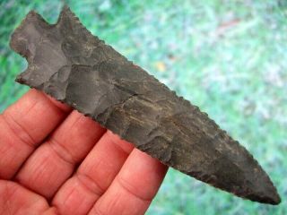 Fine 5 Inch G10,  Tennessee Pickwick Point With Arrowheads Artifacts