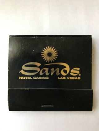 Sands Hotel Casino Las Vegas Nevada Vintage Matchbook Travel Souvenir Unstruck
