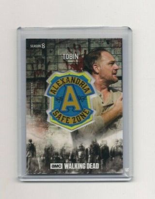 Topps Walking Dead Season 8 Tobin (alexandria Safe Zone) Faction Patch Card