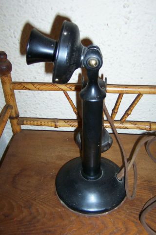 Antique American Tel & Tel No.  323 Candlestick Telephone Last Patent 1913 3