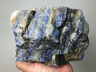 AAA TOP QUALITY SOLID LAPIS LAZULI ROUGH 18 LBS - FROM AFGHANISTAN 2