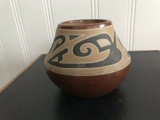 Margaret Tafoya Santa Clara Native American Redware Pottery Bowl Pot