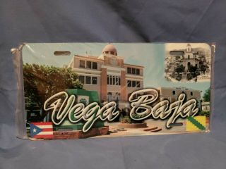 Puerto Rico Tablilla De Vega Baja Pride Flag And Car Alum.  Lic.  Plate