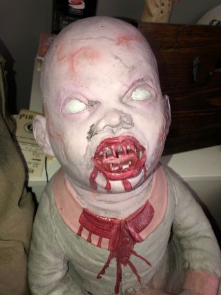 Zombie Baby Spirit Halloween Brain Eatta Rare Htf 2011 Gemmy Morbid 2