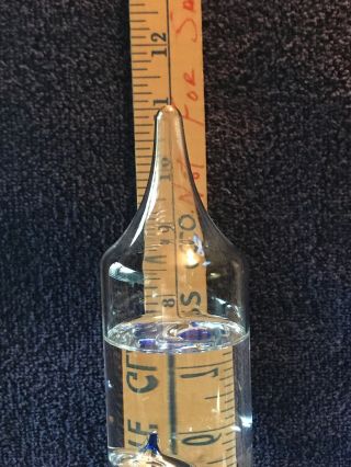 Glass Galileo Thermometer 11 