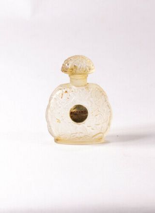 Rare Vintage Kobako Bourjois Frosted Crystal Perfume Bottle