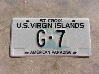 U.  S.  Virgin Islands St.  Croix License Plate G - 7