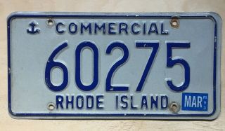 1993 Rhode Island Commercial License Plate