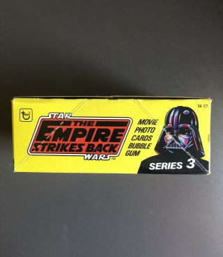1980 Topps Star Wars Empire Strikes Back Series 3 Box 36 Wax Pack Box 2