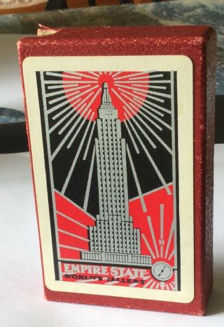 Goregeous 1930s Art Deco Empire State Building Playing Cards York City