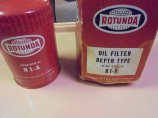 Vintage Nos Rotunda Oil Filter