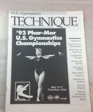 Kim Zmeskal Training For The Kip June 1992 Us Gymnastics Technique Vintage