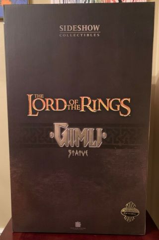 LOTR GIMLI EXCLUSIVE STATUE 128/500 Sideshow Collectibles Lord Rings 5