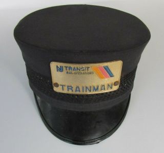 Vintage Jersey Transit Rail Operations Trainman Railway Railroad Hat