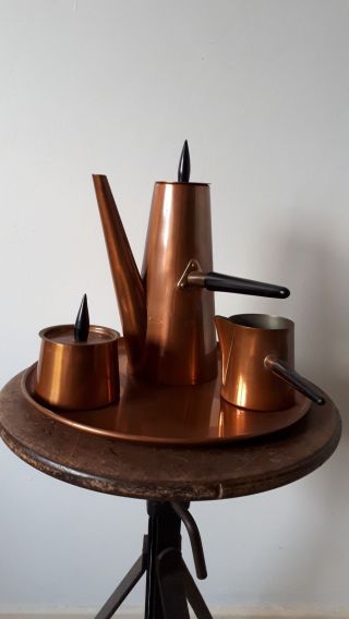 Retro Vintage Copper Hot Chocolate/coffee Set,  Copper,  Kitchenalia