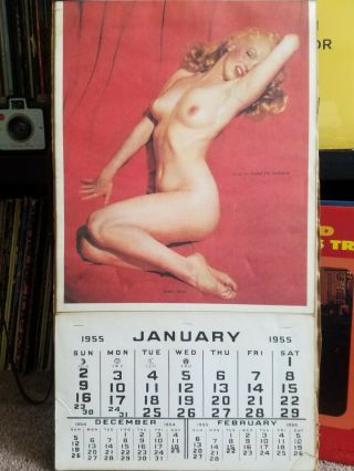 1955 Golden Dreams Marilyn Monroe Nude Calendar