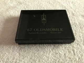 67 Oldsmobile Plastic Case With 2 Decks Of Playing Cards
