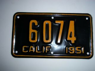 1951 California license plate tag,  restored motor cycle scooter 2