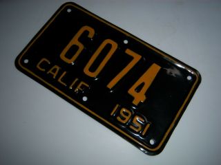 1951 California license plate tag,  restored motor cycle scooter 6