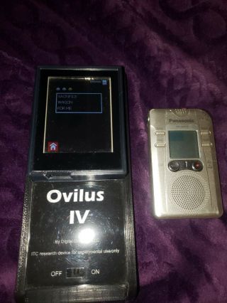 Ovilus 4 Digital Dowsing & Panasonic RR - QR200 recorder paranormal ghost hunting 6