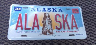 Alaska License Plate - Kodiak Bear With Alaska Embossed Souvenir Made In Usa