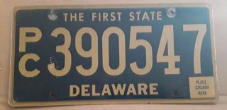 Delaware License Plate The First State Pc390547