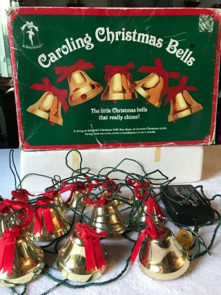 Caroling Christmas Bells Ye Merrie Minstrel 25 Songs Tree Mantel Wreath